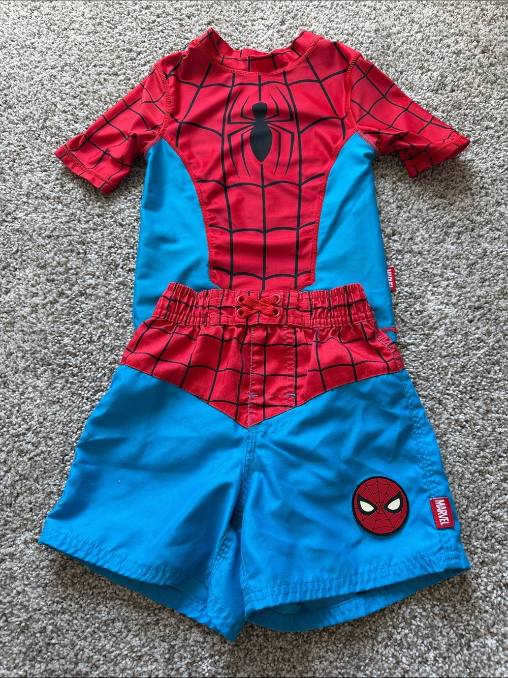 Marvel Spider-Man Red & Blue Two-Piece Swim Set